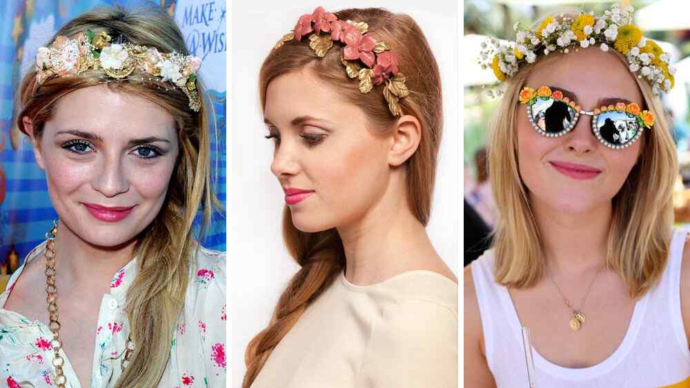 6 ideas de peinados para llevar una hermosa corona de flores  Belleza